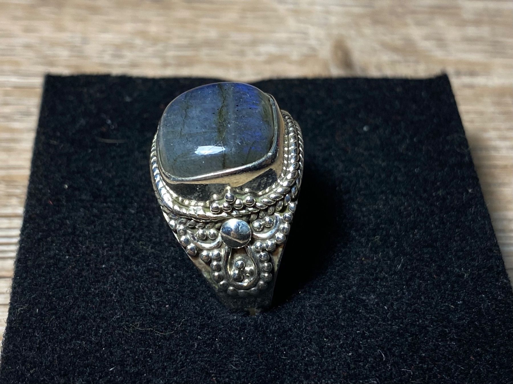 Anelli: Orientalischer Silber 925 Ring mit natürlichem Labradorit – Nuovo e nell'imballaggio originale da Laax venduto da Kiki_Kingdom3 2