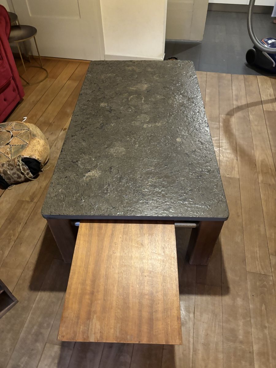 Tavoli: Salontisch mit Steinplatte ca. 140x70 cm – Usato da Winterthur venduto da ami_xt27 1
