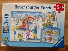 Ravensburger Puzzle 3x49 Winterlandschaft, 5 Jahre