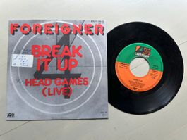 FOREIGNER tolle Single Kult Top Hit 80's Break it up Gramm