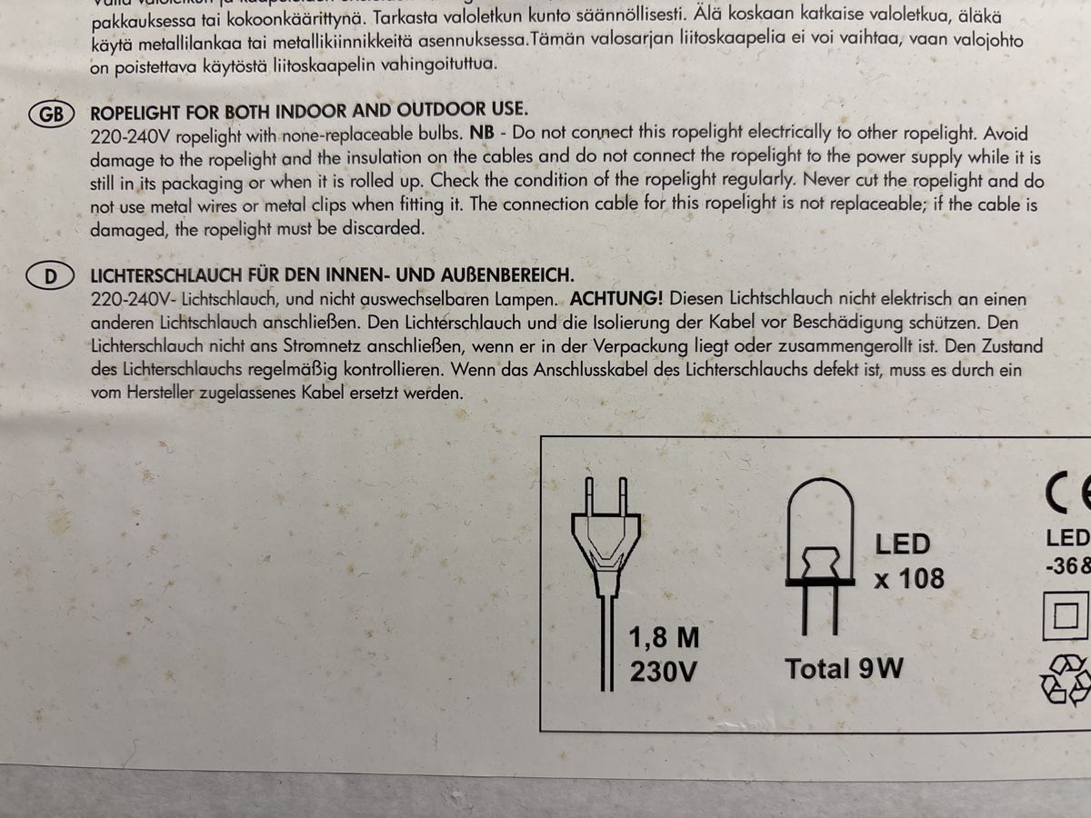Ghirlande e barre luminose: Stern 60cm mit LED-Lichtschlauch – Nuovo e nell'imballaggio originale da Kirchleerau venduto da koerbel 1