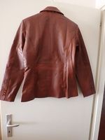 Blazer en cuir marron excellent état T.38 (M) pour l'auto...