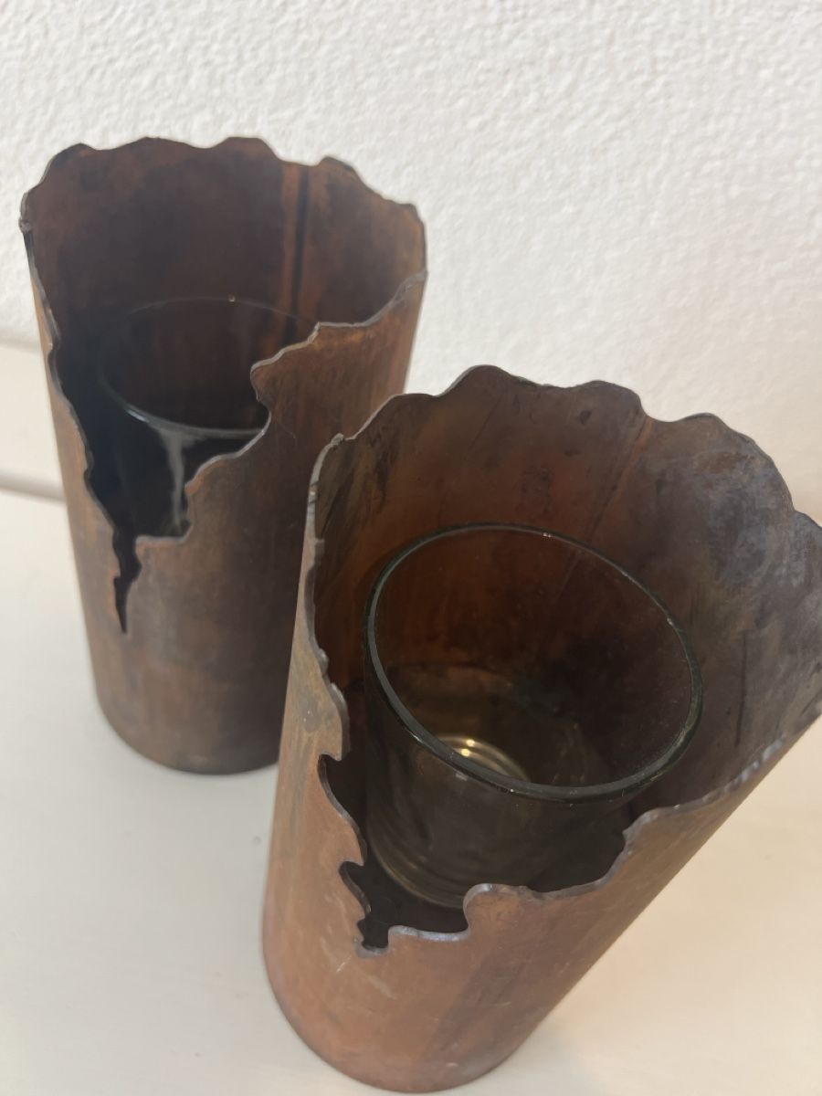 Toutes les décorations: Zwei Metallbehälter mit Rost-Finish Deko Objekt – D'occasion à Gossau SG par Olivera11 3