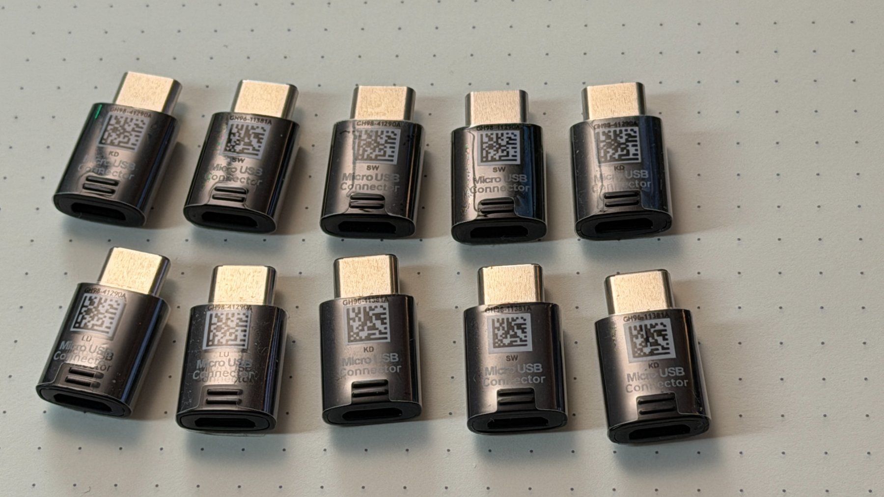 Samsung Unità & Adattatore: (10 Stück) Neue USB C / Micro USB Adapter – Nuovo e nell'imballaggio originale da Kleinandelfingen venduto da Mypaq