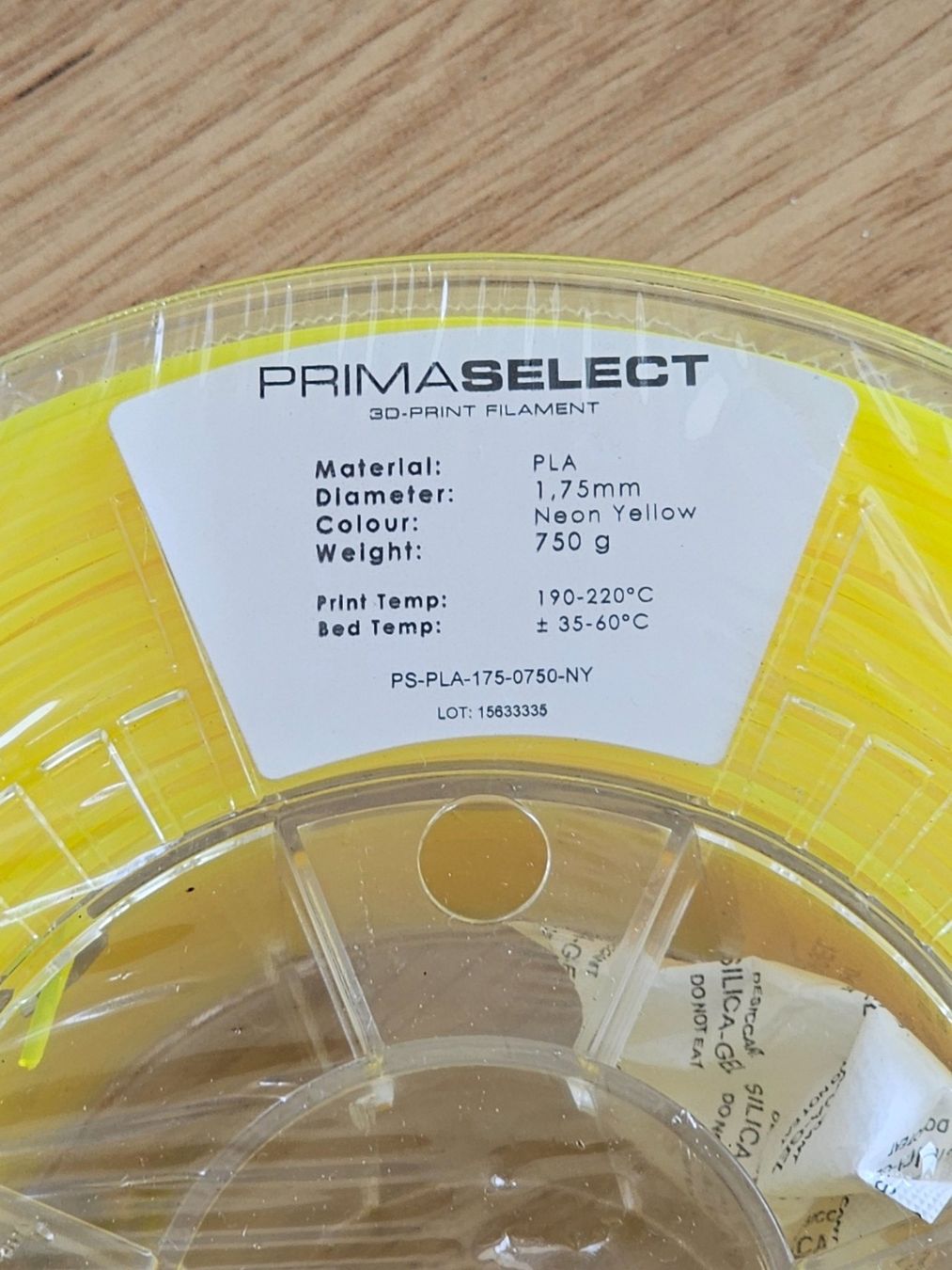 Filamento: Primaselect PLA neon yellow 1.75mm 750gr – Nuovo e nell'imballaggio originale da Yvonand venduto da Li_poch 1