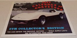 VINTAGE 1982 CALENDAR OF CORVETTES  Collector's Edition USA