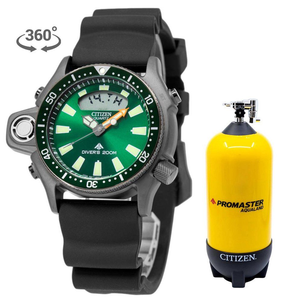 Citizen Uhren: Citizen JP2007-17X  Aqualand Green Special Ed. – Neu und originalverpackt aus Schindellegi von harveystore