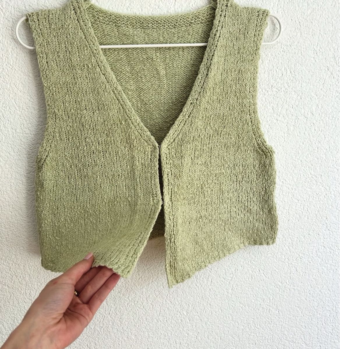 Top: Strickweste, Grösse M, hellgrün – Usato da Chur venduto da faja7000 1