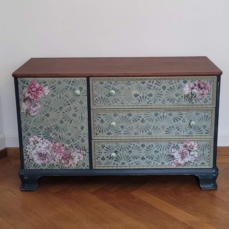 Shabby Chic Kommode Vintage Upcycling Möbel Unikat (Neu (gemäss ...