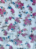 Vintage Stoff, Blumen, Breite 135 x 310 cm