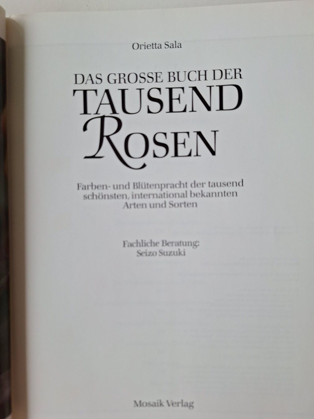 Libri: Das grosse Buch der tausend Rosen – Usato da Zürich venduto da t24_de 2