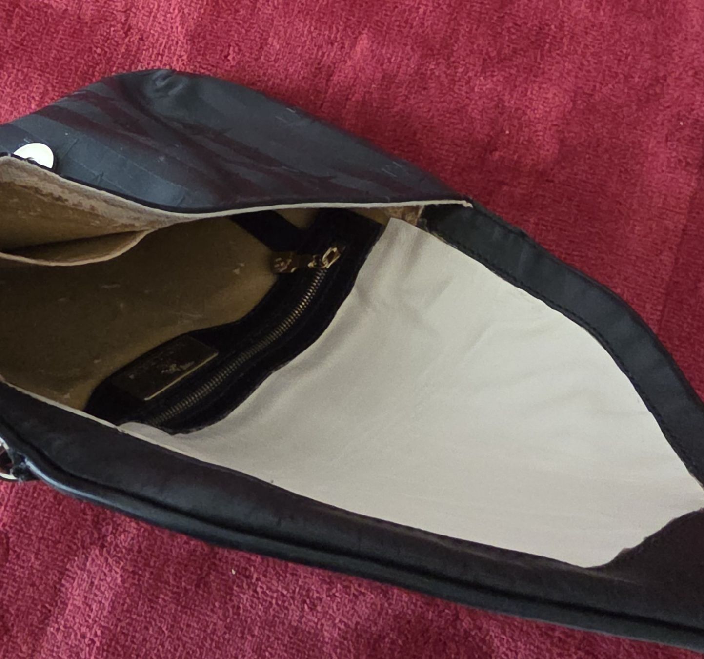 Maison Mollerus Borse da donna: Original Maison Mollerus Tasche, schwarz, gold – Usato da Wädenswil venduto da Vegas65 6