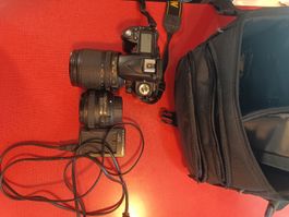Nikon D90(disfonctionnel)+ 50mm + 18-105mm + s'accroche