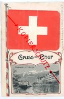 Chur Klappkarte slten mit Klappmechanismus um 1910