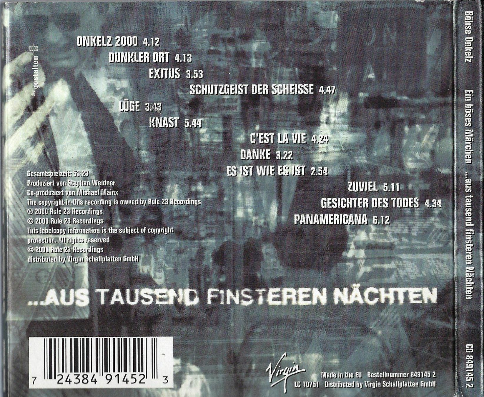 CD: CD: BÖHSE ONKELZ - Ein böses Märchen... – Usato da Rotkreuz venduto da groeli69 1