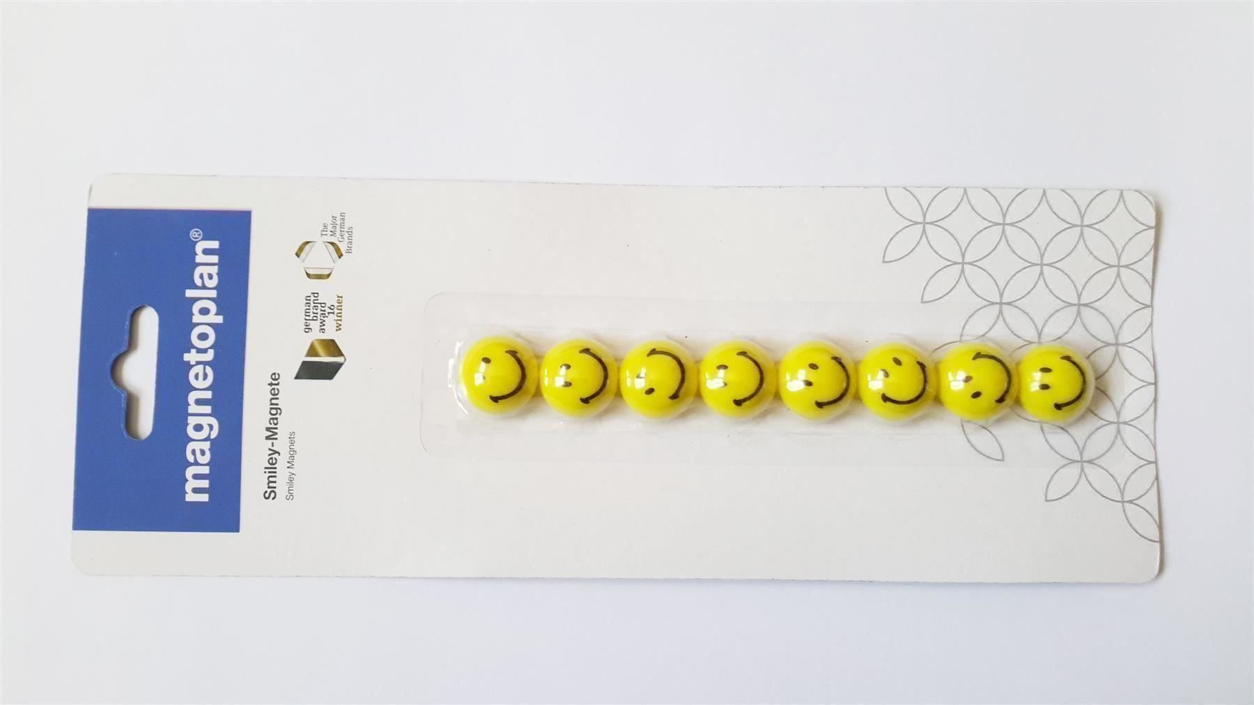 Magnete: Magnete Smiley 8 Stück, 20 mm – Neu und originalverpackt aus St. Gallen von cointec 1