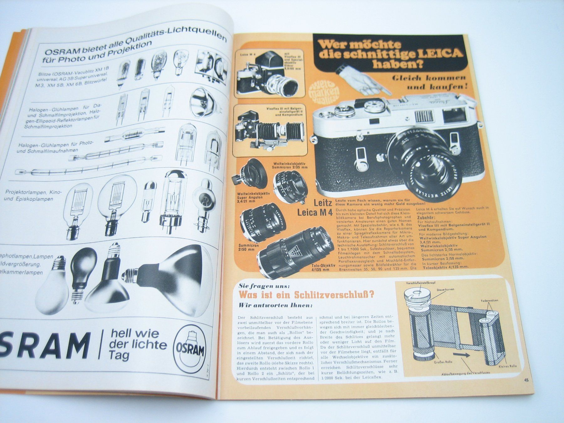 Leica Dokumente: Deutscher Photo Katalog 1970 / 71 – Gebraucht aus Zürich von Tomi118 4