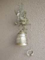 52cm Bronze Skulptur Figur Engel Hausglocke-Türglocke 2420gr