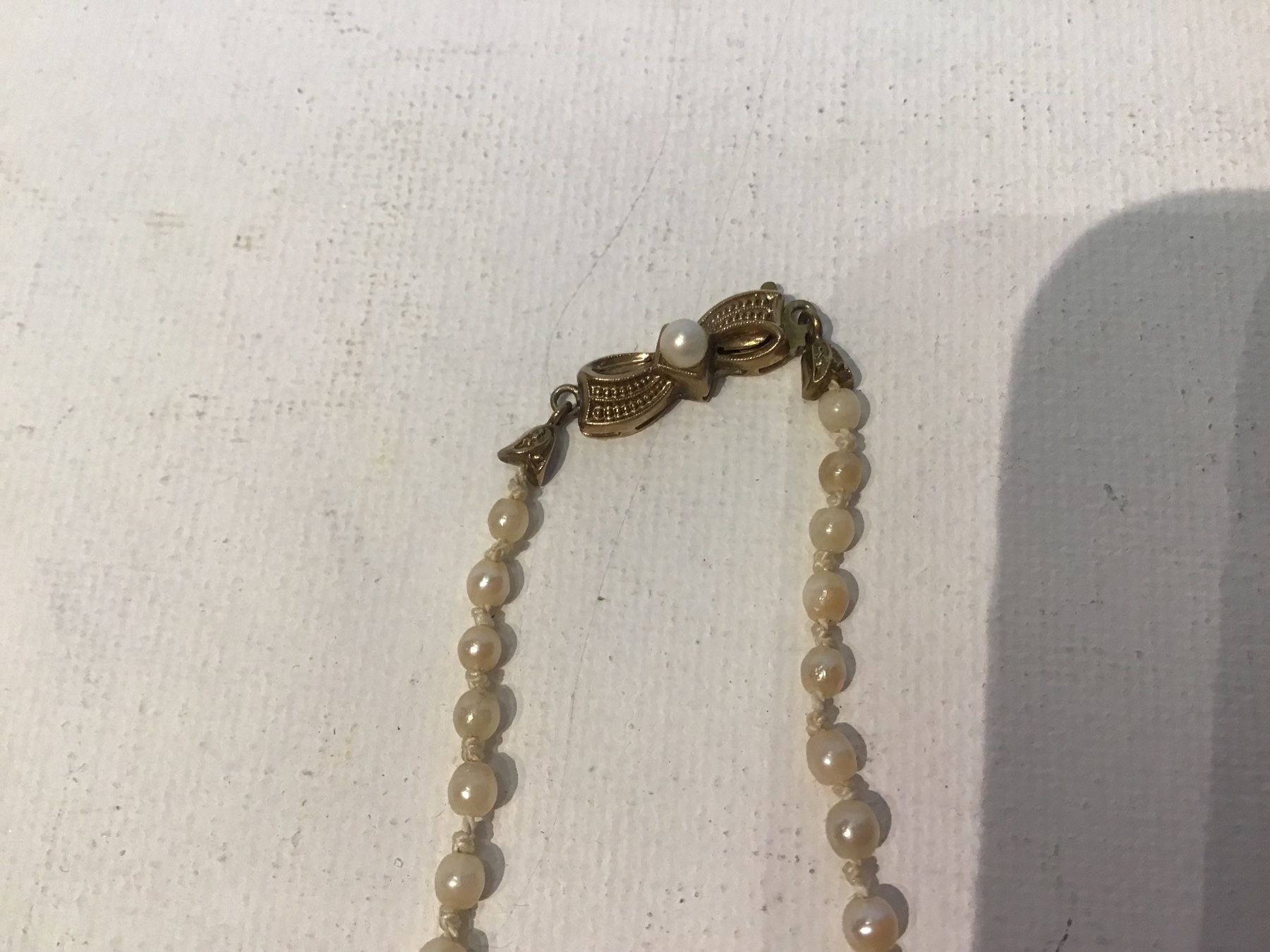 Catenine: Antike Perlenkette mit Goldverschluss – Usato da St. Gallen venduto da Goldlilly 6