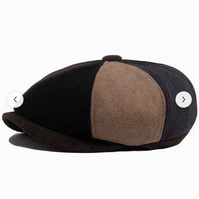 Hüte, Mützen & Caps: Gavroche Patchwork Baskenmütze - Béret patchwork gavroche – Neu und originalverpackt aus Lausanne von FASHION-WORLD-SHOP