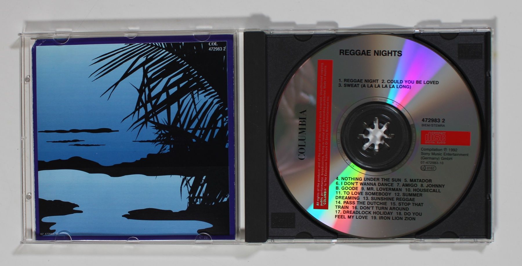 CD: CD - REGGAE NIGHTS - 19 REGGAE KLASSIKER HITS - SAMPLER 1992 – Usato da Brüttisellen venduto da Collector-Corner 1