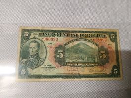 Banknote Bolívia 1928