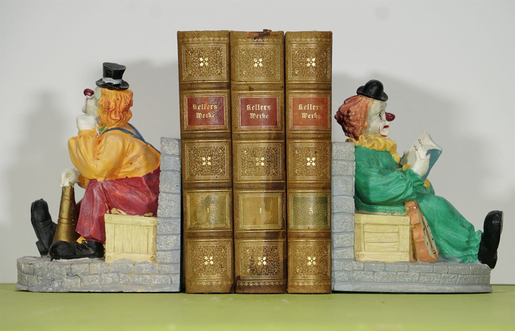 Altro in Decorazioni & Accessori: Paar Clowns Buchstützen – Usato da Meggen venduto da Brockitare 2