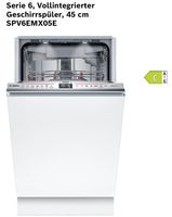 Bosch Geschirrspüler SPV6EMX05E, 45cm - Neu, orginalverpackt