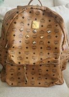 MCM Rucksack mit Nieten - Top Zustand, Braun,
