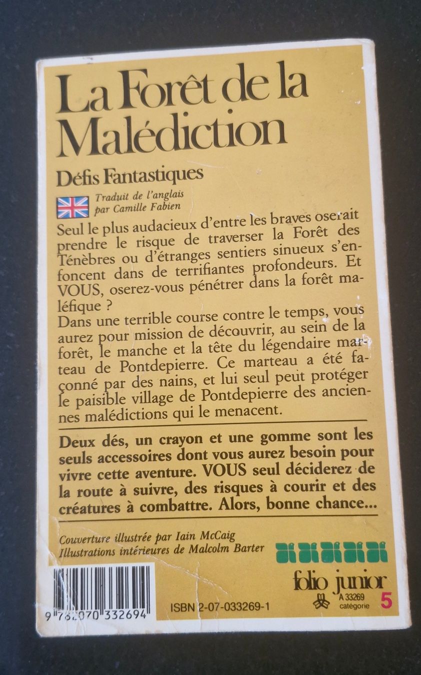 Libri: LDVELH - La Forêt de la Malédiction – Usato da Belfaux venduto da Fanfouet 1