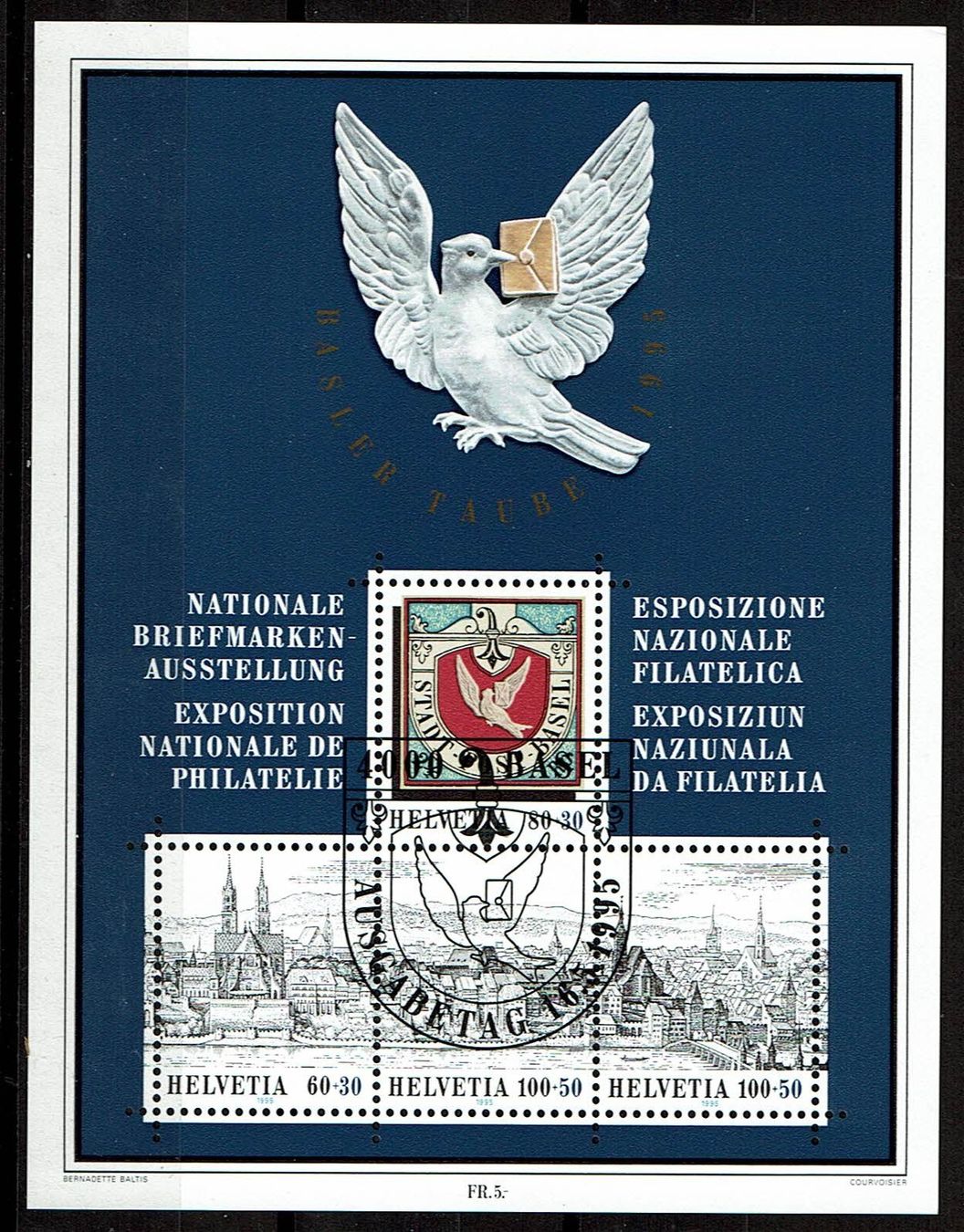 Tutti i francobolli: Bloc W79 ET-Vollstempel Basel – Usato da Neuchâtel venduto da yacamoto