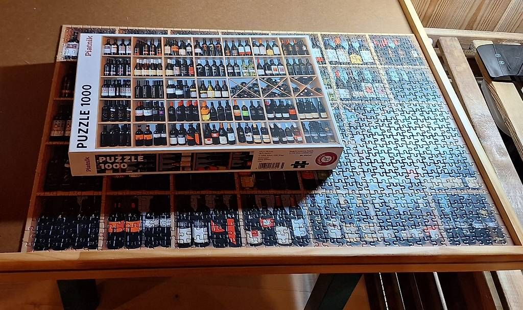Puzzle: Puzzle 1000 pièces  piatnik complet vin  – Usato da La Tine venduto da chrystang 1