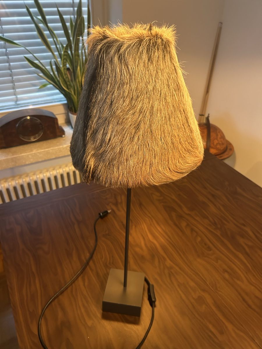 Lampen: Unique Fur Lampshade Table Lamp – Gebraucht aus Stäfa von mic.walo 1