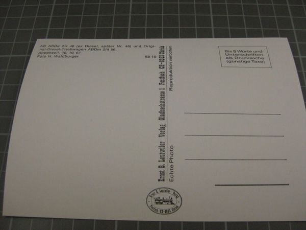 Cartoline postali: AK Bahnhof Appenzell mit Zug – Nuovo (secondo la descrizione) da Malters venduto da Marosko 1