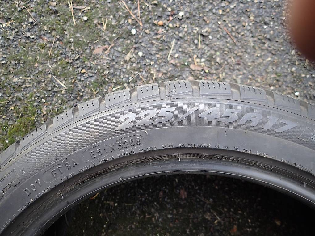Michelin Pneumatici & Ruote complete: 225 / 45  R17  91H    Michelin Pilot Alpin M+S – Usato da Seengen venduto da kater1.8 4