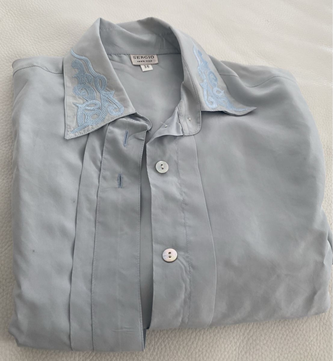 Camicette: Sergio 100% Seiden Bluse 🌸 – Usato da Opfikon venduto da Luis144 3