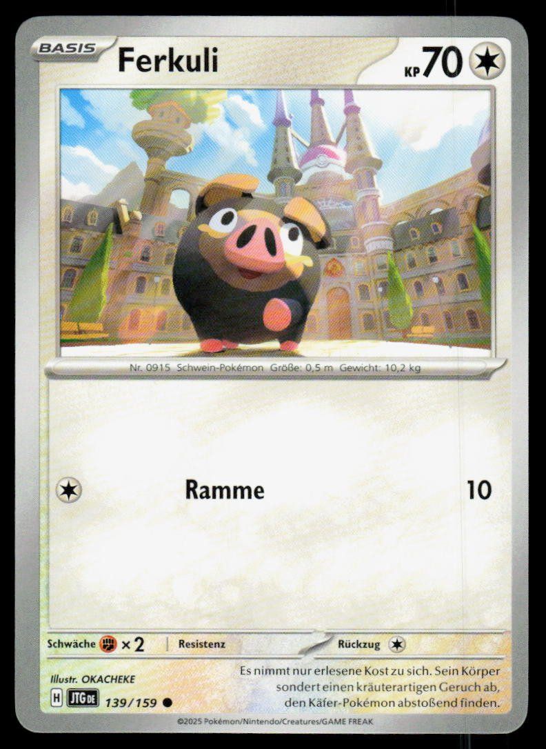 Pokémon Carte collezionabili: Pokemon Ferkuli 139/159 – Usato da Herisau venduto da Pokemon2025