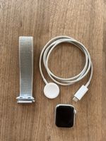 Apple Watch SE 40mm, GPS, Aluminium Silber mit Zubehör