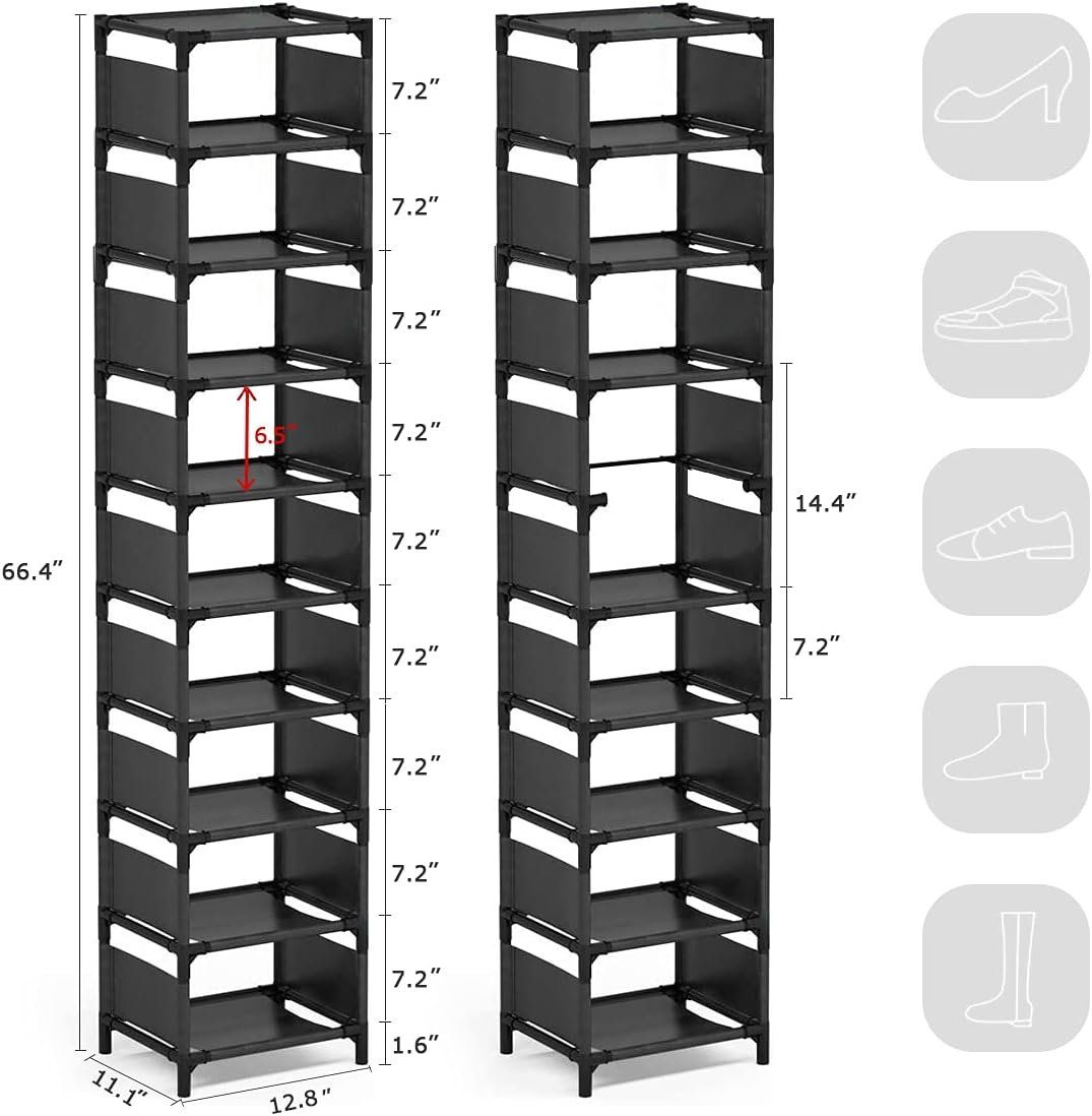 Scaffali: Schmales Schuhregal mit 10 Ebenen – Nuovo e nell'imballaggio originale da Nuglar venduto da SaleRitter 5