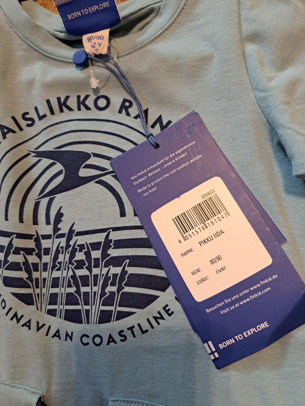 Finkid Kleider & Röcke: Neu Finkid Kleid 80/90 hellblau – Neu und originalverpackt aus Urdorf von villakagu 1