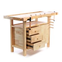Holz Hobelbank 126x50x84cm bis 150kg