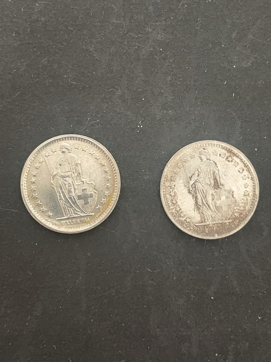 Alle Münzen: 2 x -.50 Silber CH Jahr 1967 – Gebraucht aus Meierskappel von Hala03 2