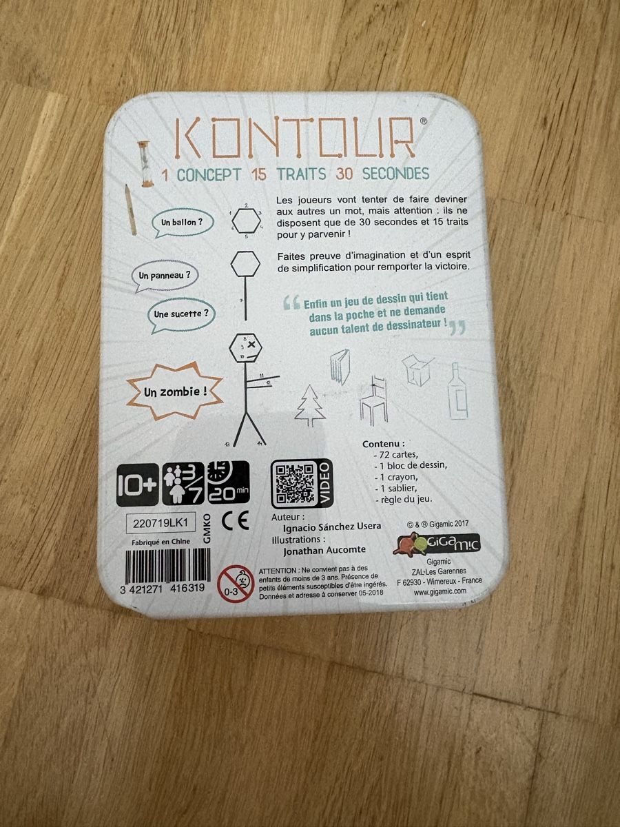 Giochi: Kontour Zeichenspiel von Gigamic 10+  neu – Nuovo (secondo la descrizione) da Nyon venduto da Iamher 1