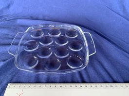 Schneckenteller, Pyrex, Set zu 4 Stk