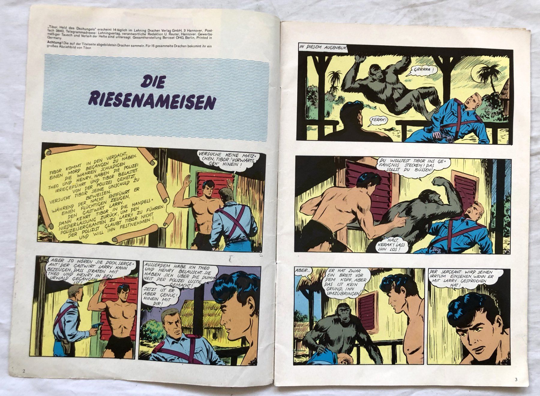 Comics: TIBOR - Hefte - Nr.2+4 - Lehning Drachen – Gebraucht aus Schaffhausen von durruti 5