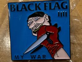 Black Flag Pin Anstecker Punk Rock Metal Pop