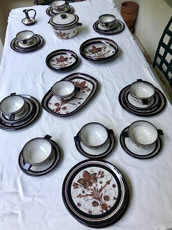 Set di piatti: Vintage Geschirr Burkart – Usato da Birmensdorf ZH venduto da Zarafin 4