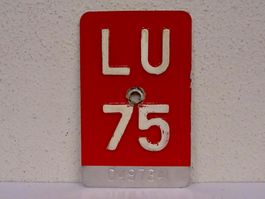 LU 75 VELONUMMER - FAHRRADSCHILD