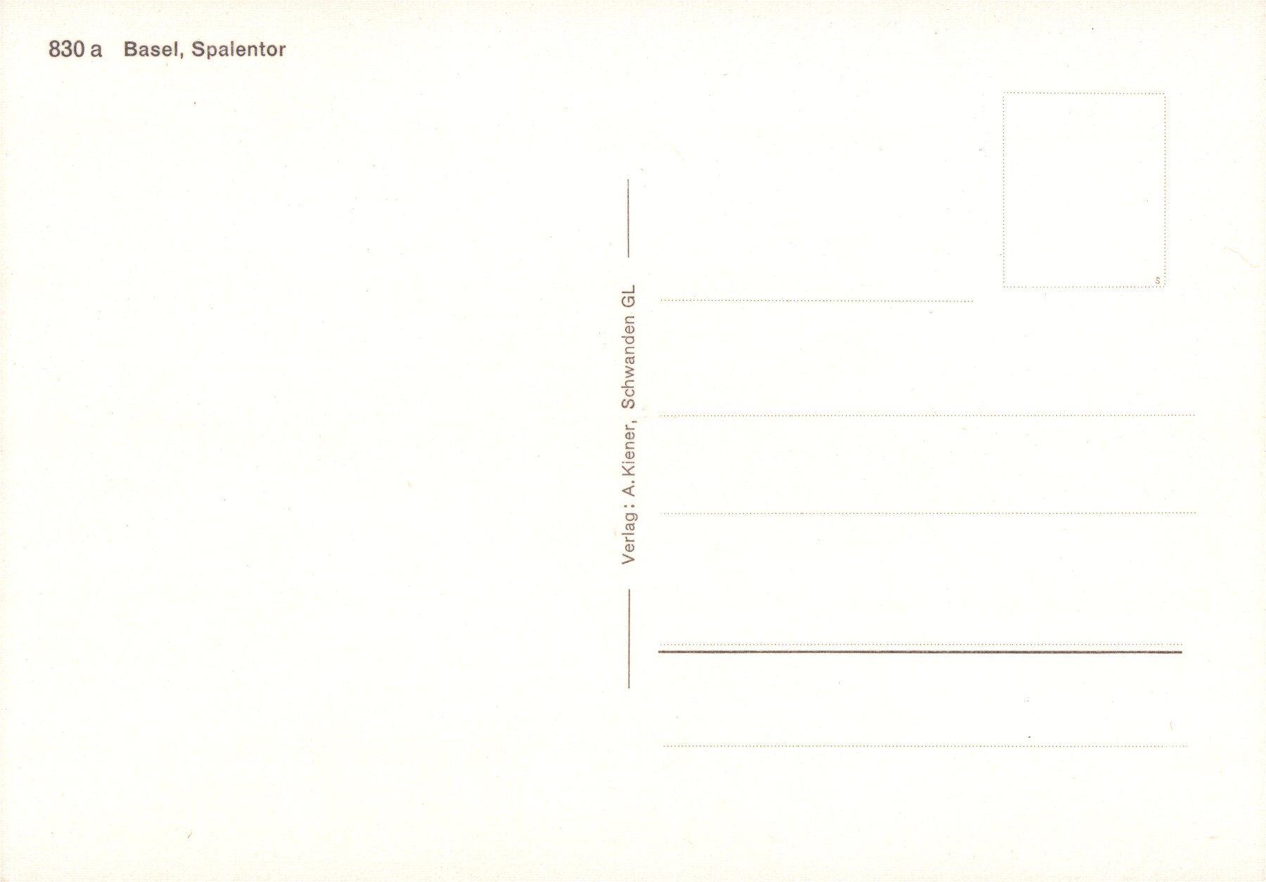 Cartes postales: AK Basel_Spalentor – D'occasion à Eggersriet par stamp303 1