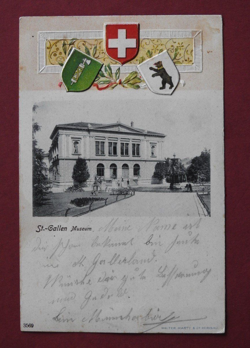 Cartoline postali: St, Gallen Museum – Usato da Rain venduto da 999-800-K
